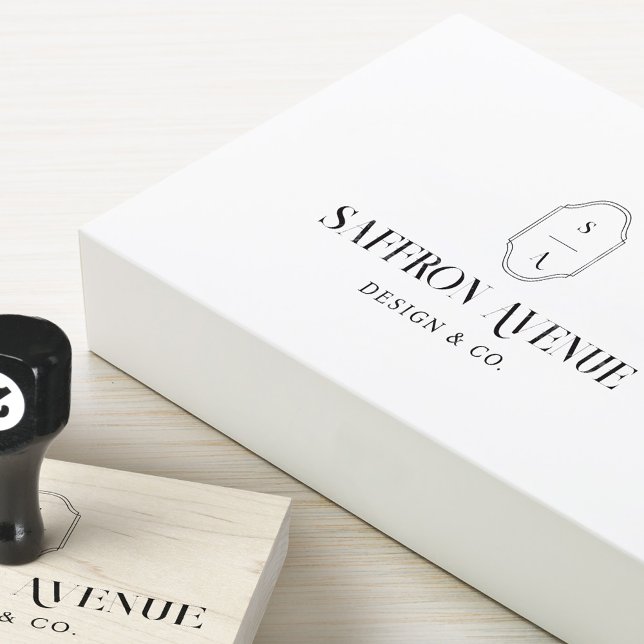 Vapensköld för anpassat namn och monogram-Logotyp  Stämpel (Skapare uppladdad)