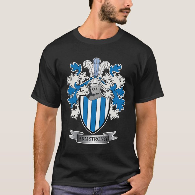 Vapensköld för Armstrong familjvapensköld T-shirt (Framsida)