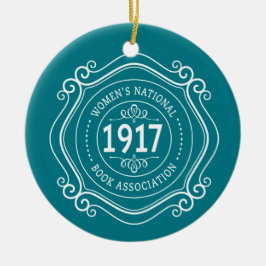 Vapensköld för årsdag för kricka för julgransprydnad keramik