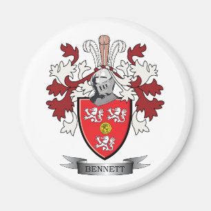 Vapensköld för Bennett familjvapensköld Magnet
