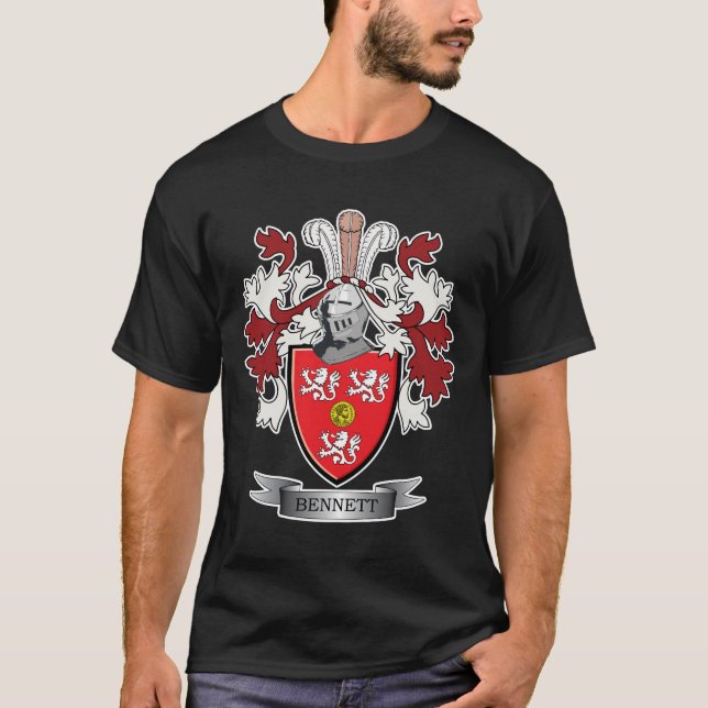 Vapensköld för Bennett familjvapensköld T Shirt (Framsida)