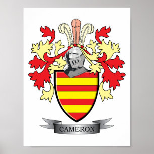 Vapensköld för Cameron familjvapensköld Poster