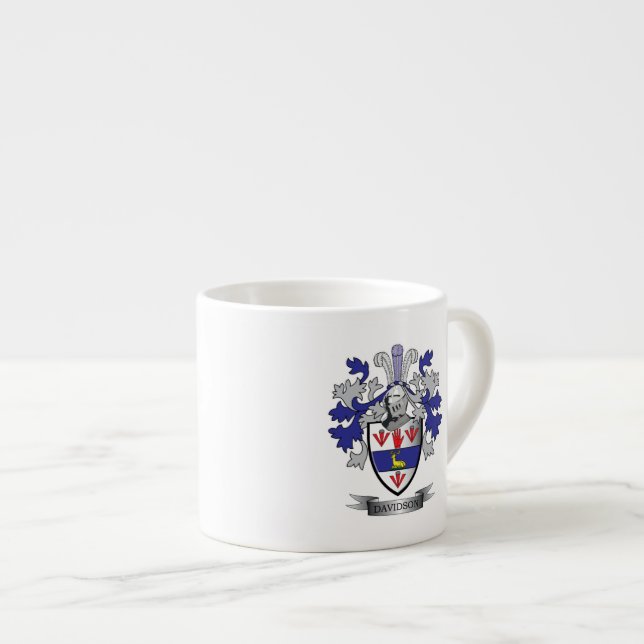 Vapensköld för Davidson familjvapensköld Espressomugg (Framsida höger)