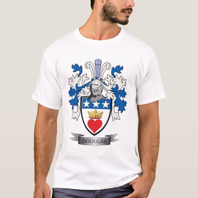 Vapensköld för Douglas familjvapensköld Tee Shirt (Framsida)