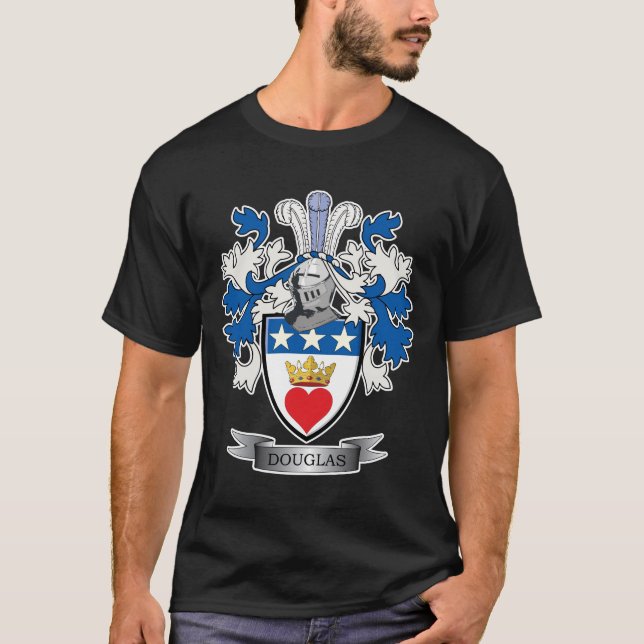 Vapensköld för Douglas familjvapensköld Tee Shirt (Framsida)