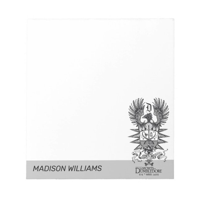 Vapensköld för Dumbledore Anteckningsblock (Framsida)