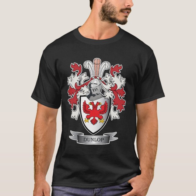 Vapensköld för Dunlop familjvapensköld Tee Shirt (Framsida)