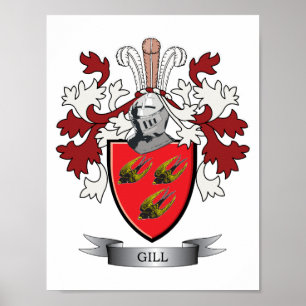 Vapensköld för gälfamiljvapensköld poster