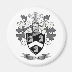 Vapensköld för Hall familjvapensköld Magnet