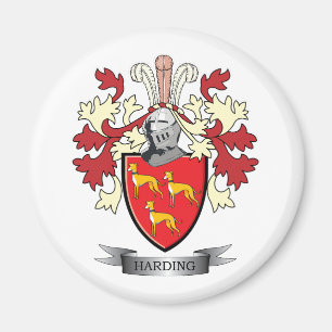 Vapensköld för Harding familjvapensköld Magnet