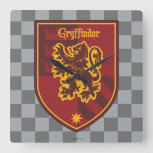 Vapensköld för Harry Potter   Gryffindor huspride Fyrkantig Klocka