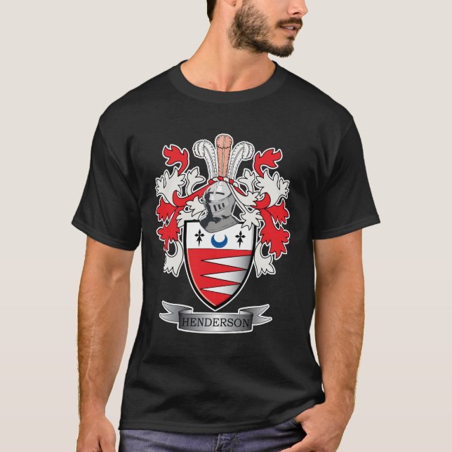 Vapensköld för Henderson familjvapensköld Tee Shirt (Framsida)