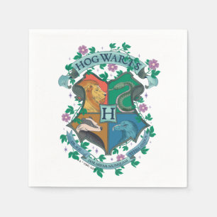 VAPENSKÖLD FÖR HOGWARTS™-Blommigt Pappersservett