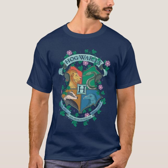 VAPENSKÖLD FÖR HOGWARTS™-Blommigt T Shirt (Framsida)