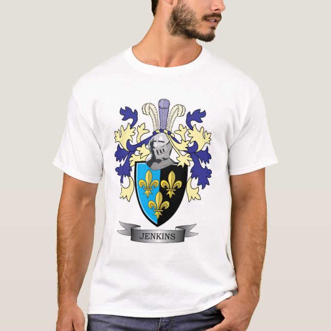 Vapensköld för Jenkins familjvapensköld T Shirt (Framsida)