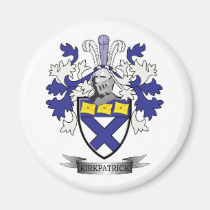 Vapensköld för Kirkpatrick familjvapensköld Magnet