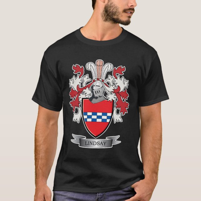 Vapensköld för Lindsay familjvapensköld T Shirt (Framsida)