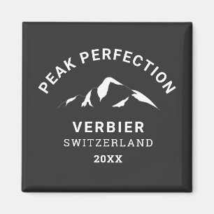 Vapensköld för maximal perfektion för vinter-skido magnet