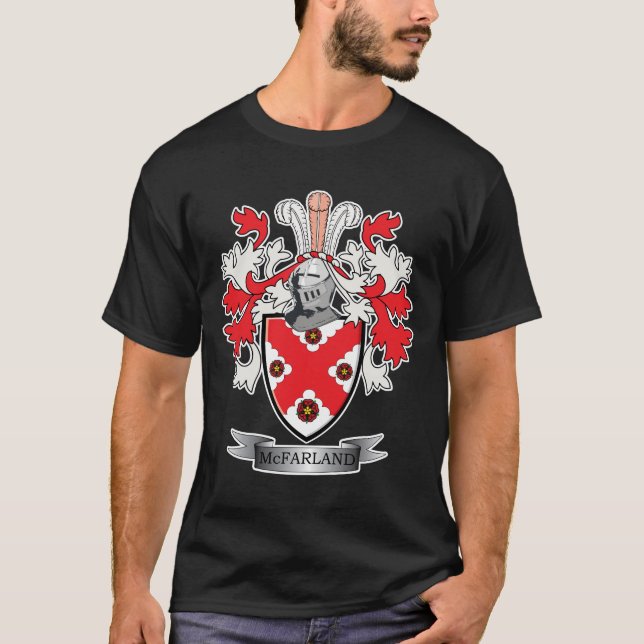 Vapensköld för McFarland familjvapensköld T-shirt (Framsida)