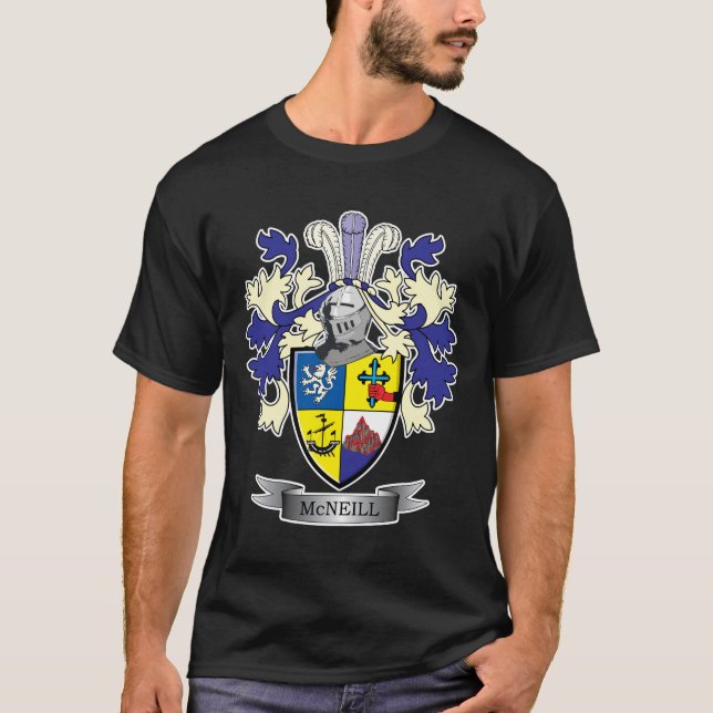 Vapensköld för McNeill familjvapensköld Tee Shirt (Framsida)