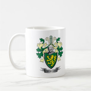 Vapensköld för Morgan familjvapensköld Kaffemugg