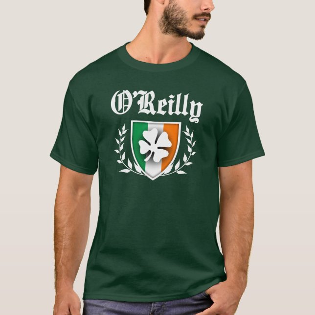Vapensköld för O'Reilly familjShamrock T-shirt (Framsida)