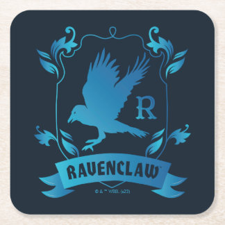 Vapensköld för Ornate RAVENCLAW™ House Underlägg Papper Kvadrat