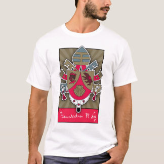 Vapensköld för Pope Benedict Tee Shirt