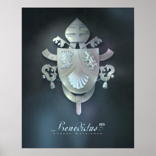 Vapensköld för Pope Benedicts Poster
