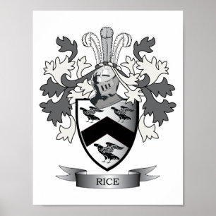 Vapensköld för risfamiljvapensköld poster