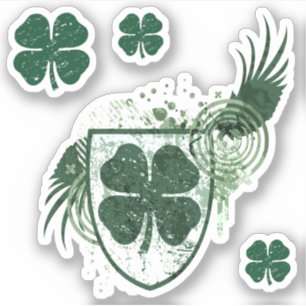 vapensköld för schamprock hi-fi klistermärken