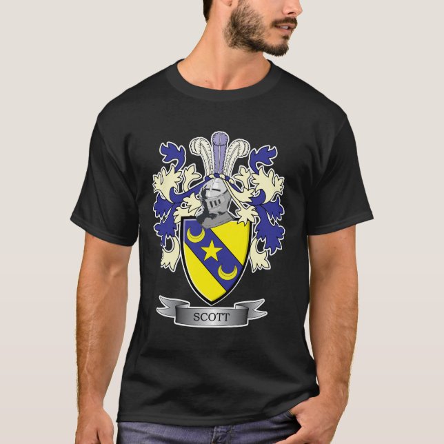 Vapensköld för Scott familjvapensköld T Shirt (Framsida)