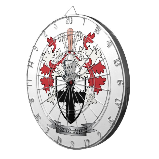 Vapensköld för Sinclair familjvapensköld Darttavla (Högra Framsidan)