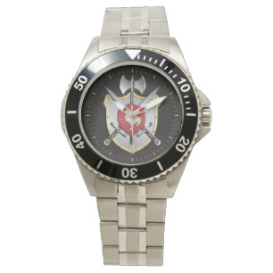 Vapensköld för tuppSigil strid Armbandsur