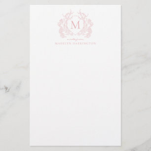 Vapensköld för Vintage av klassisk för Rosa Blom Brevpapper