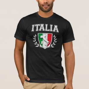 Vapensköld för vintageITALIA flagga Tee