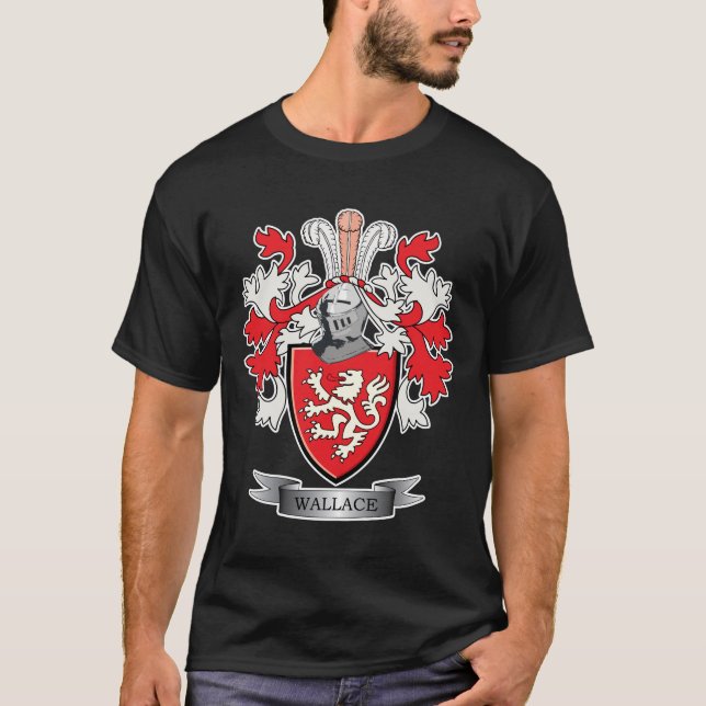 Vapensköld för Wallace familjvapensköld Tee Shirt (Framsida)