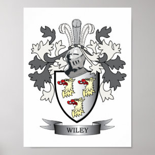 Vapensköld för Wiley familjvapensköld Poster