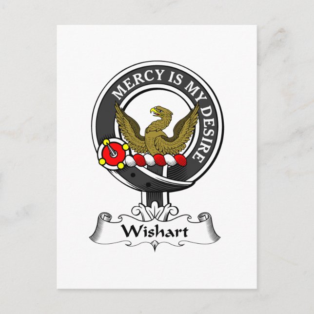 Vapensköld för Wishart-Klan Vykort (Framsida)