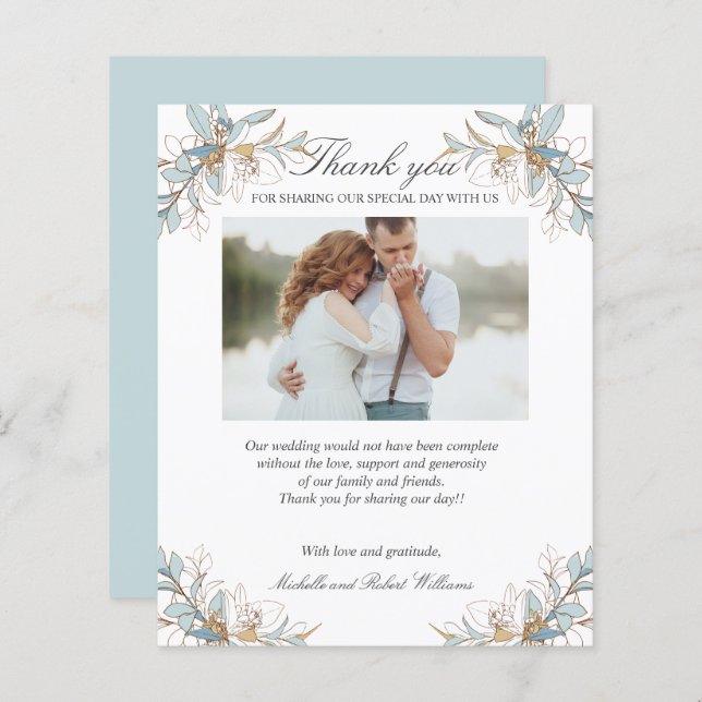 Vapensköld Guld och Bröllop Photo TACK med blå blo (Fram/baksida)