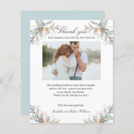 Vapensköld Guld och Bröllop Photo TACK med blå blo