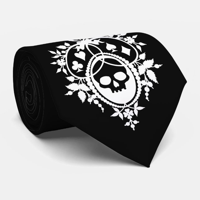 Vapensköld med Skull och dräkter Slips (Rullad)
