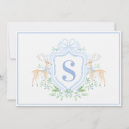 Vapensköld Monogram för moraljushjul Inbjudningar