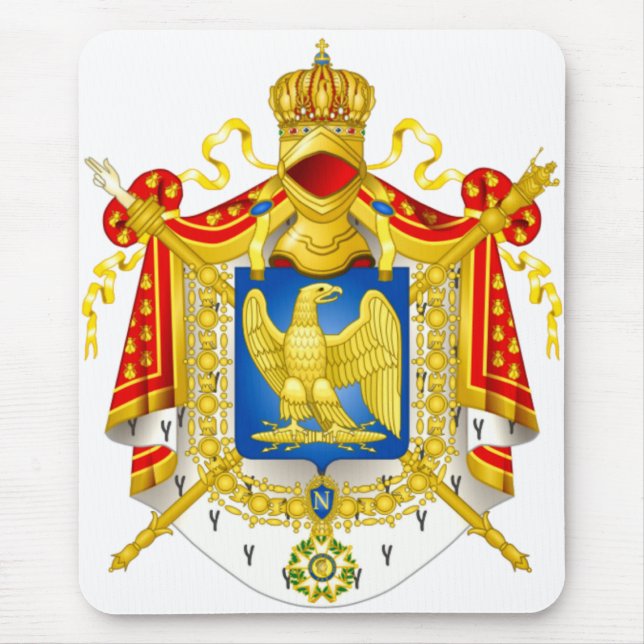 Vapensköld Napoleon Mousepad Musmatta (Framsidan)