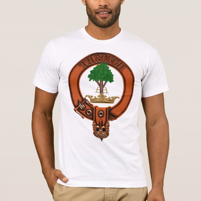 Vapensköld och Targe för klanHamilton familj Tee Shirt (Framsida)