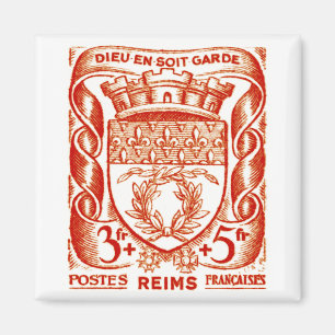 Vapensköld Reims frankrike Magnet