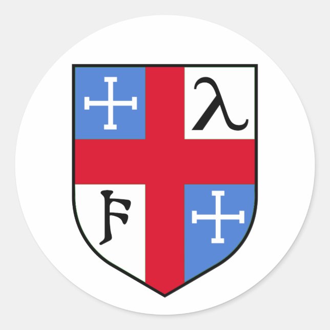 Vapensköld Runt Klistermärke (Framsida)