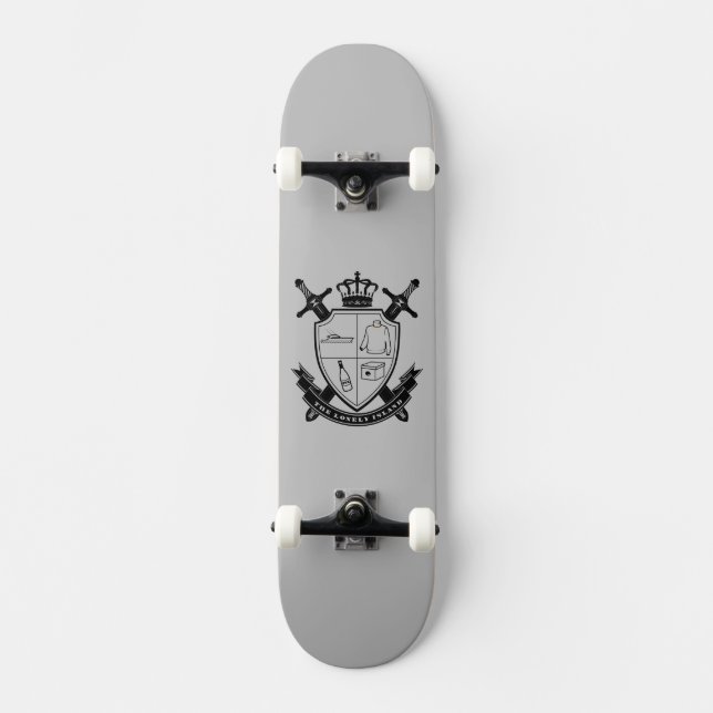 Vapensköld Skateboard Bräda 21,5 Cm (Framsida)