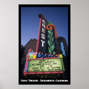 Vapensköld Theater, Sacramento 11x17 Poster