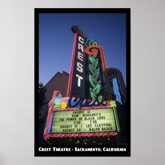 Vapensköld Theater, Sacramento 11x17 Poster (Framsidan)